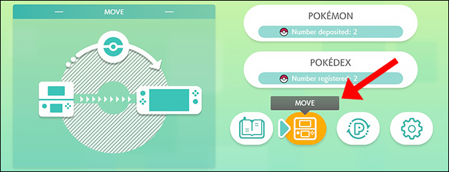 Pokémon home 3ds move