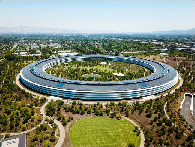 Campus da Apple em Cupertino.