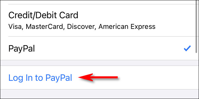 Toque em "Entrar no PayPal"