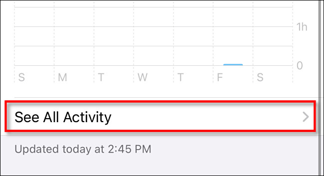Toque em "Ver todas as atividades".