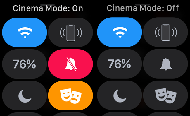 ativar e desativar o modo de teatro ou cinema no Apple Watch