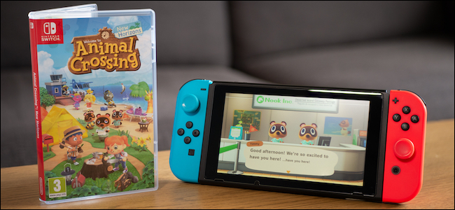 Animal Crossing: jogo New Horizons e Nintendo Switch