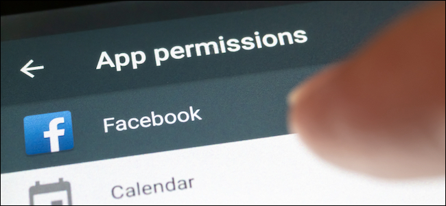Permissões de aplicativo do Facebook no Android