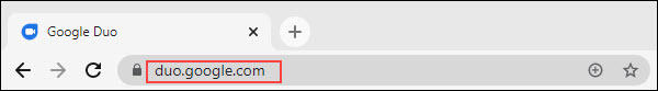 google duo website URL