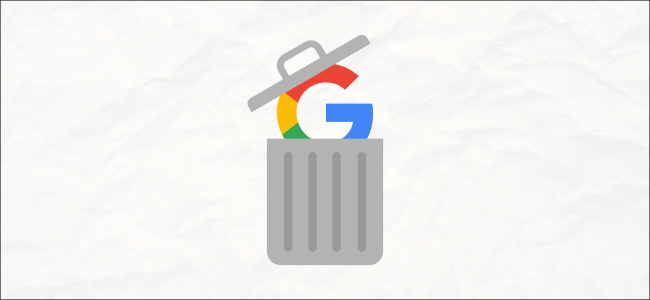 logotipo do google em uma lata de lixo