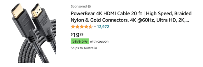 Cabo HDMI na Amazon