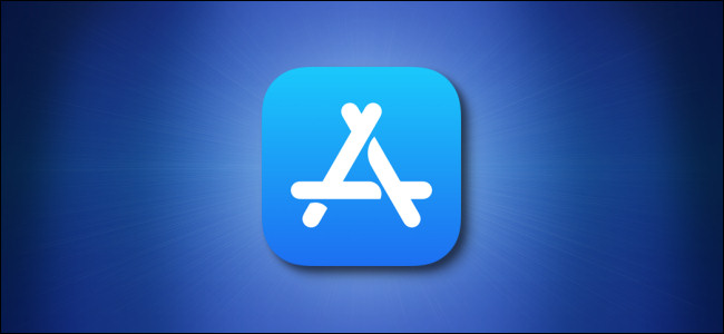 Ícone da App Store da Apple em um fundo azul