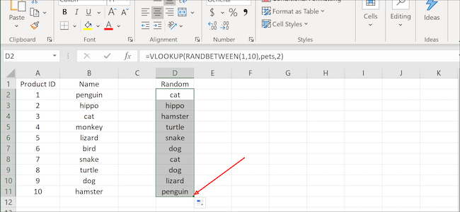 Dados de cópia do Excel