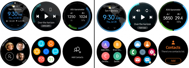 tizen vs one ui