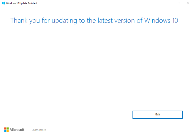Assistente de atualização do Windows 10.