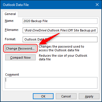 The "Change Password" option.