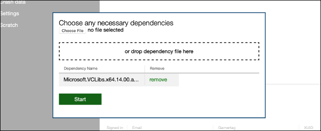 Instalar dependências UWP