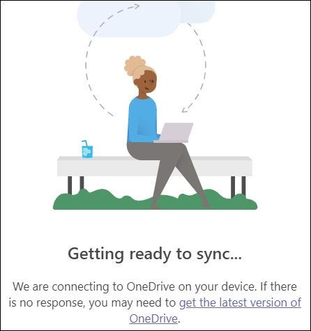 O painel que mostra as equipes está se conectando ao OneDrive.