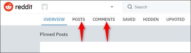 Clique em “Postagens” e clique em “Comentários”.