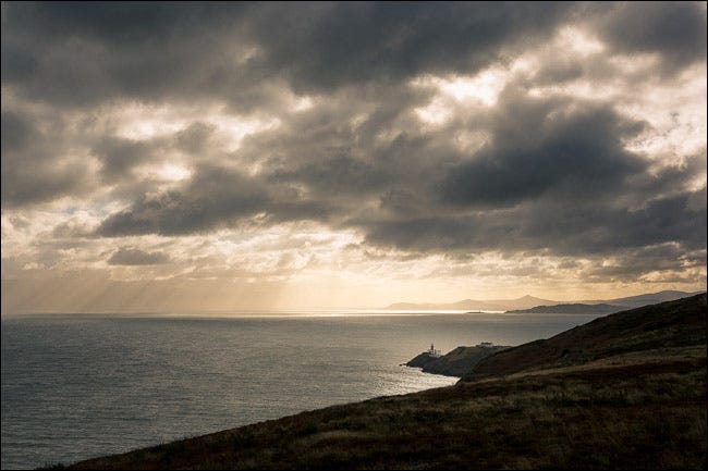 pôr do sol em howth dublin