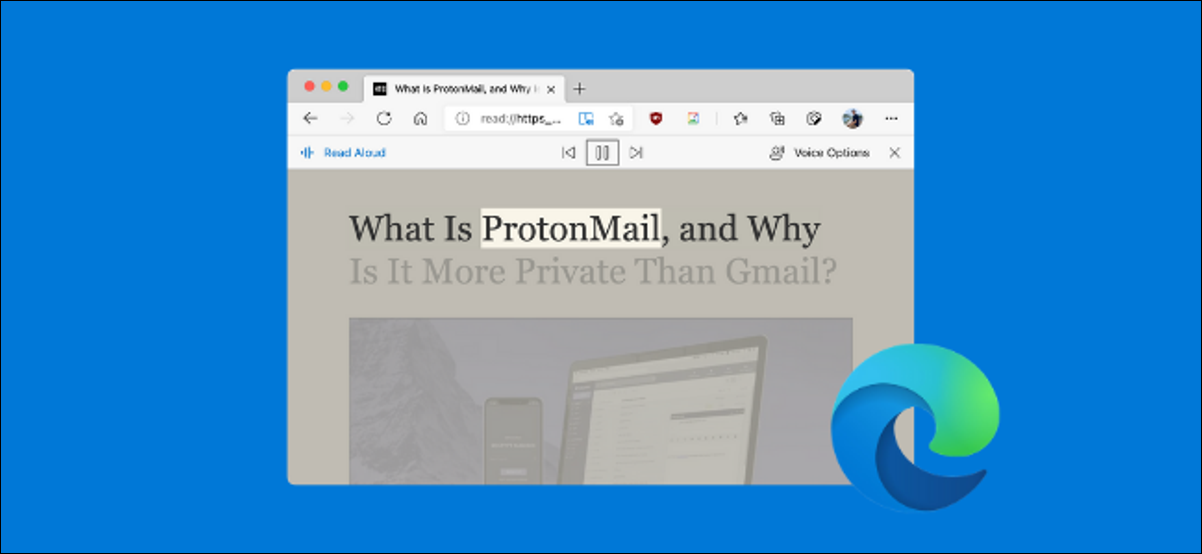 Usuário do Microsoft Edge ouvindo o artigo do recurso Ler em voz alta