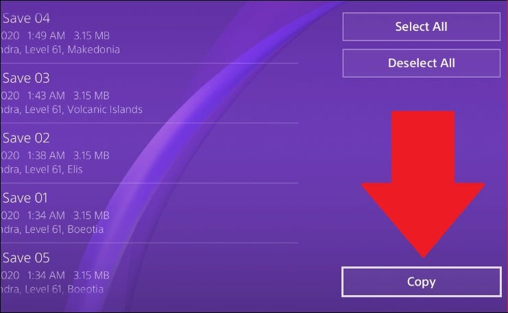 copiar salvamentos de ps4 para dispositivo usb