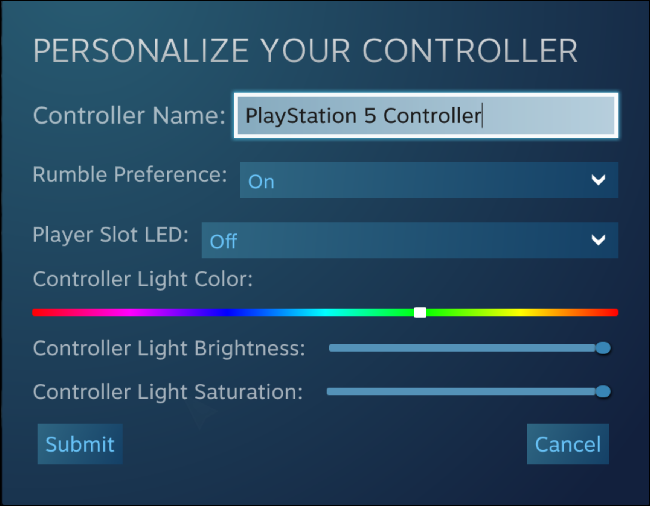 Personalize o seu controlador no Steam