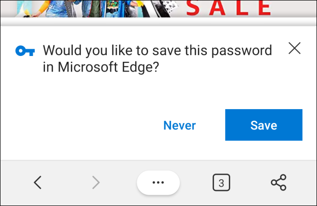 Salvar Prompt de Senha no Microsoft Edge