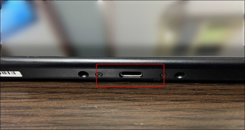 Porta de carregamento USB-C no Nintendo Switch