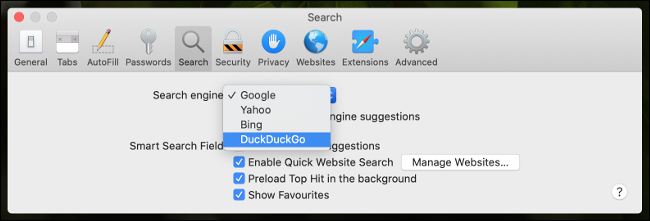 Faça do DuckDuckGo o mecanismo de pesquisa padrão no Safari