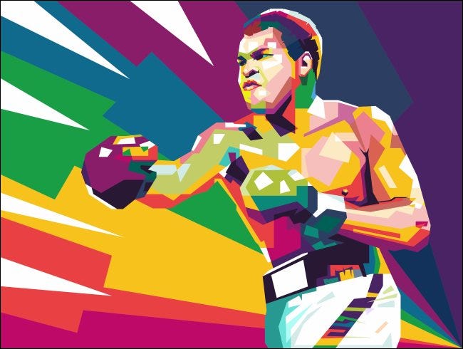 Arte de Muhammed Ali.