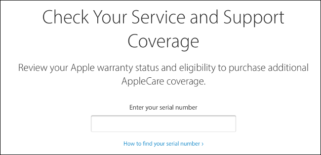 Verifique a cobertura da Apple pela web