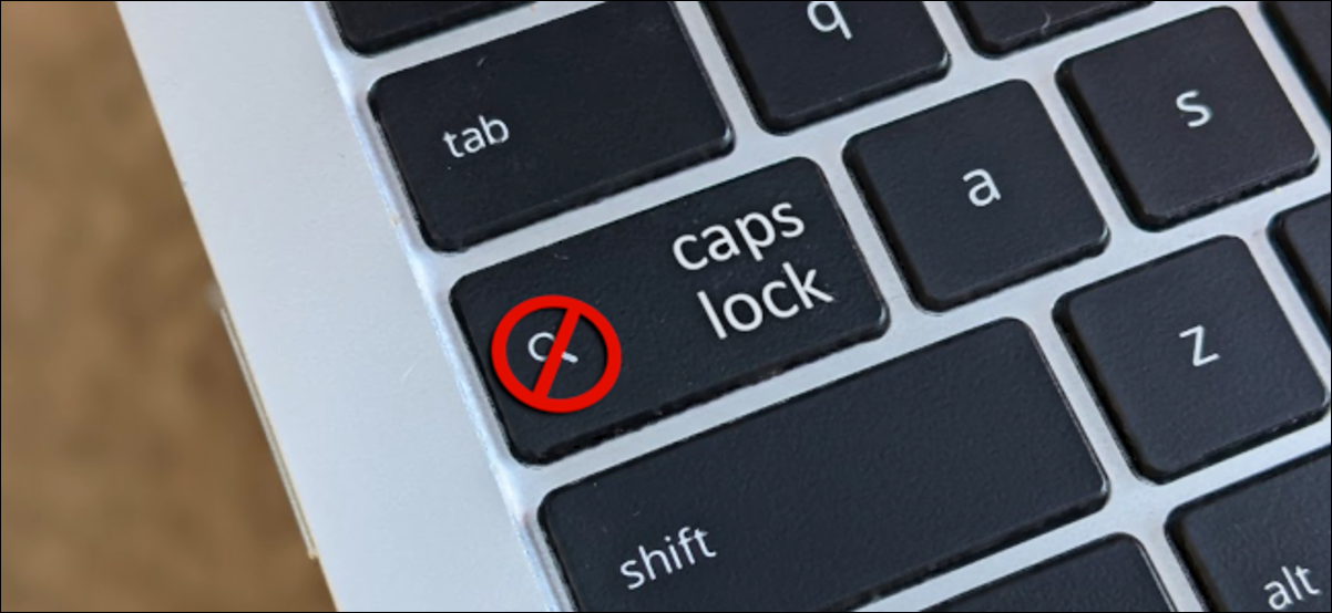 tecla caps lock do Chromebook