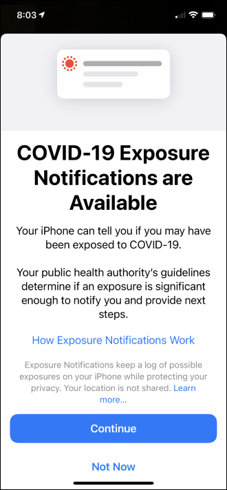 As notificações de exposição COVID-19 são notificações disponíveis em um iPhone.