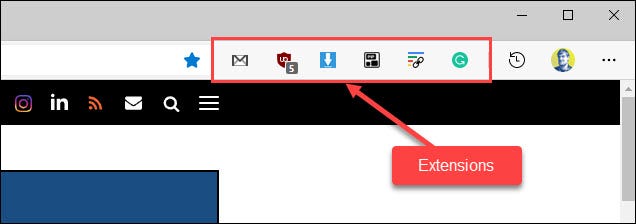 Extensões Microsoft Edge