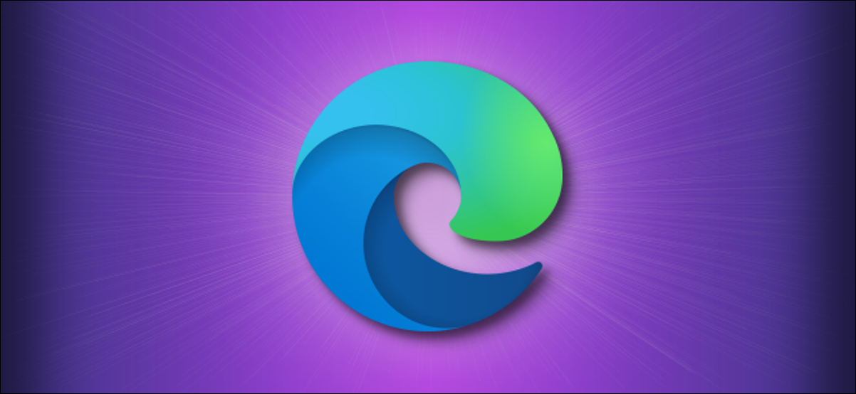 Logotipo do Microsoft Edge em roxo