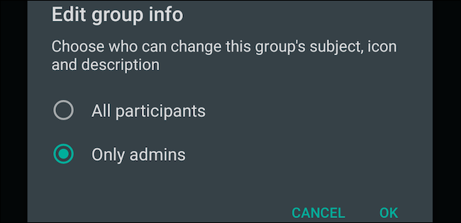 Visite Editar configurações de informações do grupo no WhatsApp