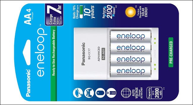 Bateria AA recarregável Eneloop Panasonic
