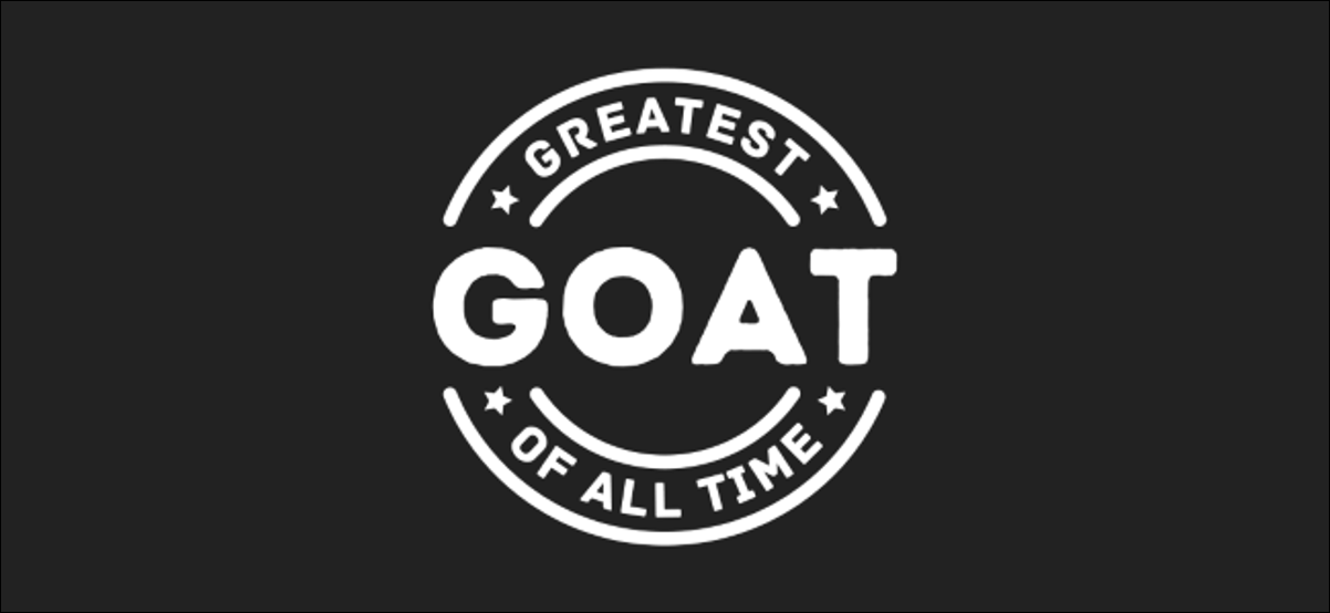 Um logotipo "GOAT".