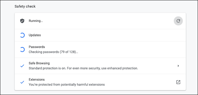 Verificação de segurança no Google Chrome