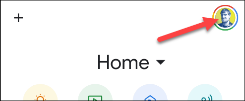 configurações no app google home