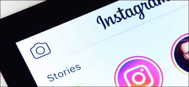 Histórias do Instagram em um smartphone