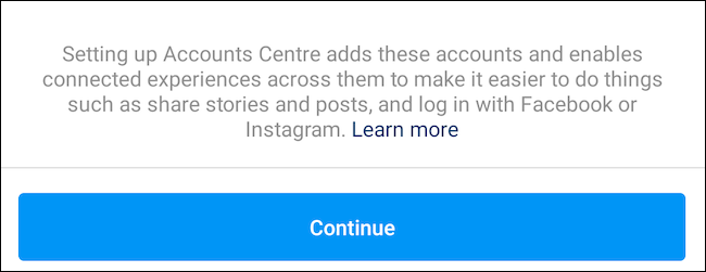 Vincular conta do Facebook ao Instagram