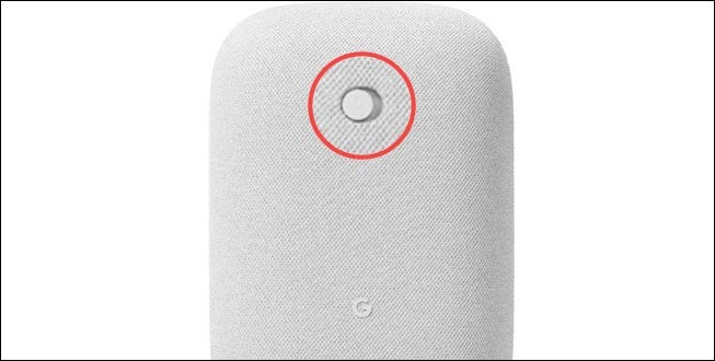 Interruptor de silêncio do áudio do Google Nest