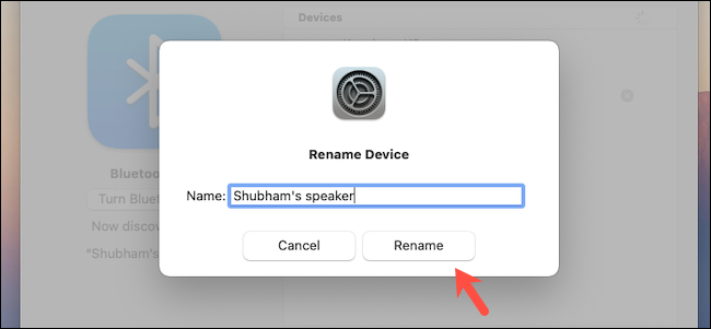 Renomear dispositivo Bluetooth no Mac