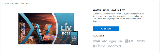Super Bowl LV na CBS