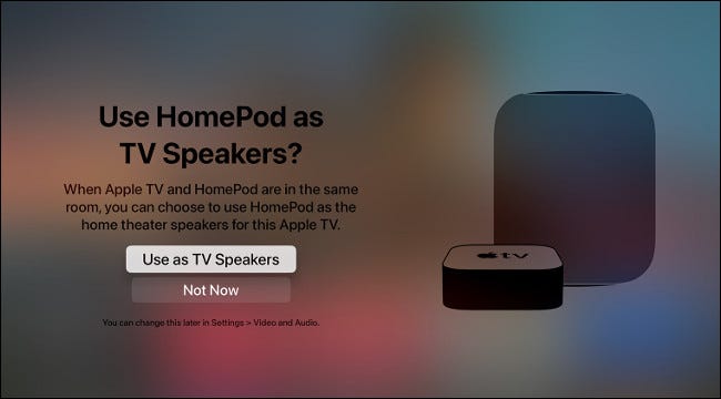 Use HomePods como alto-falantes da Apple TV