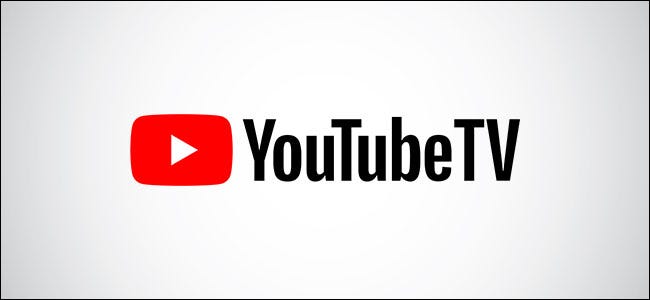 Logotipo do YouTube TV em um fundo branco