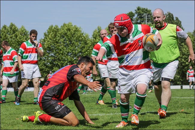 foto da copa do mundo de rugby de habilidade mista