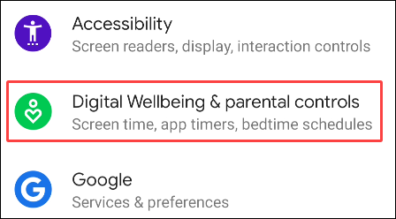selecione bem-estar digital