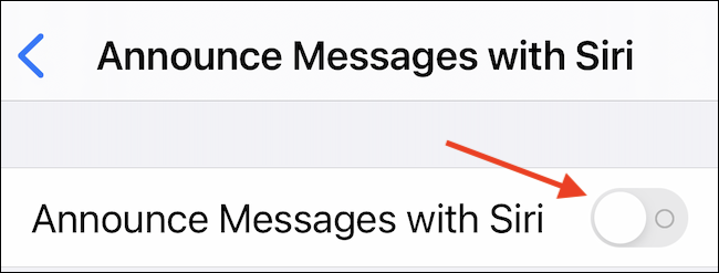 Habilitar mensagens de anúncio com o recurso Siri