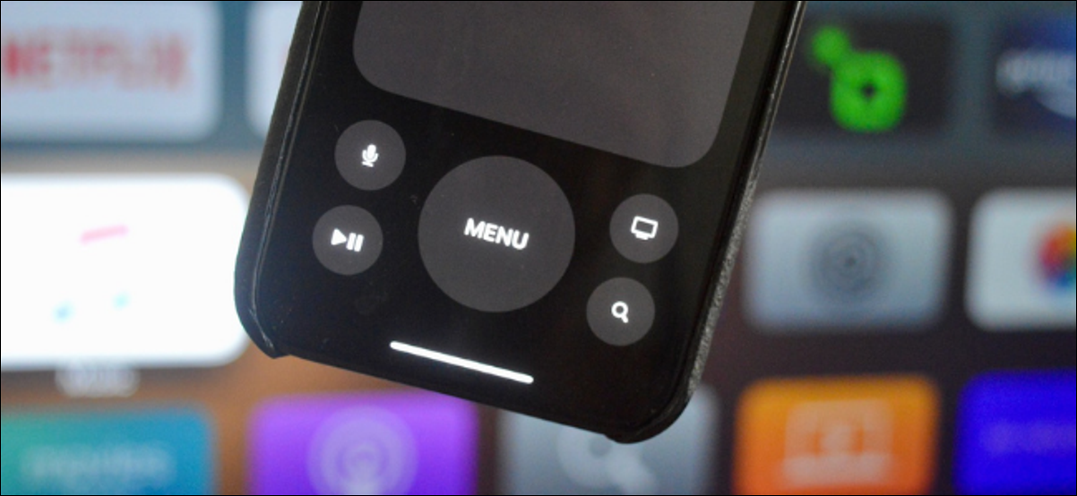 Usando o controle remoto da Apple TV no iPhone
