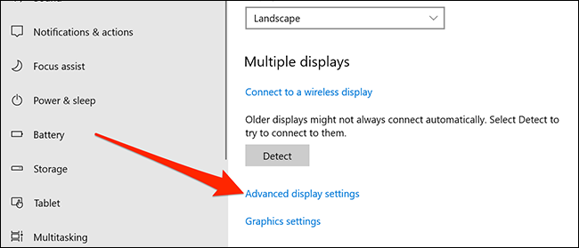 Exibir menu de configurações em Configurações