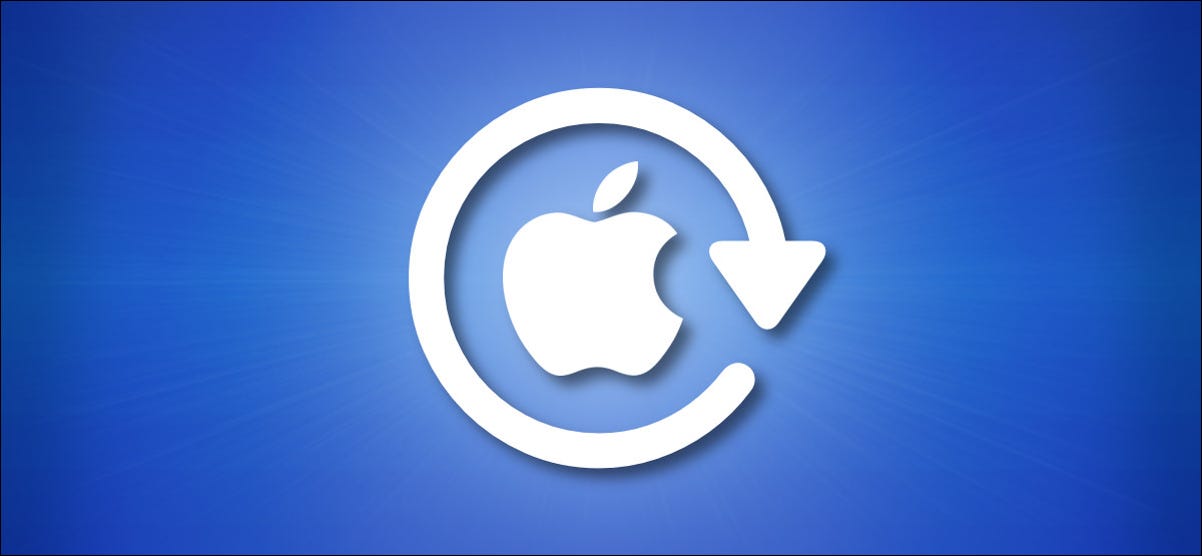 Um logotipo da Apple com um logotipo giratório ao redor