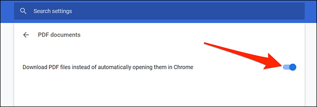 Opção de download de PDF no Chrome